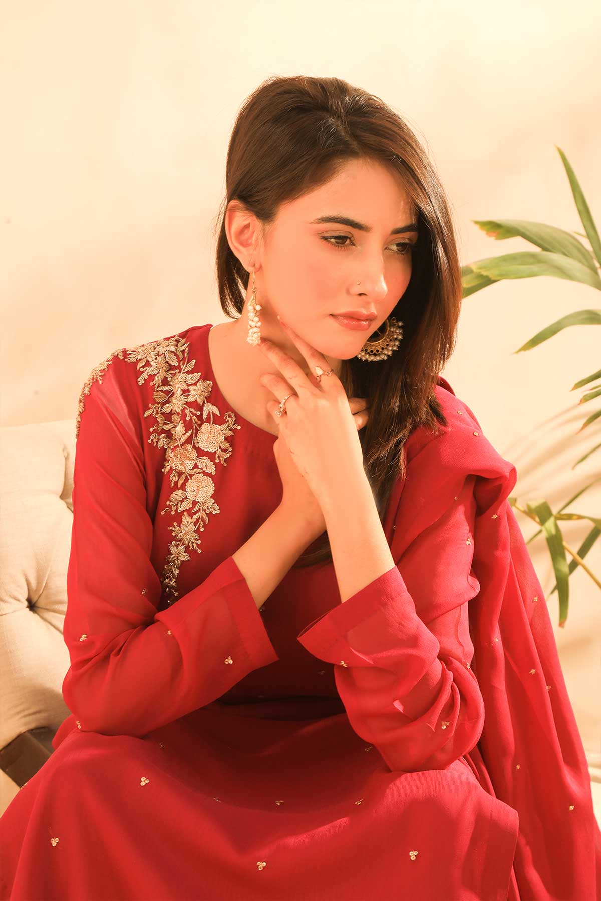 Charisma 2 piece Stitched Chiffon Suit