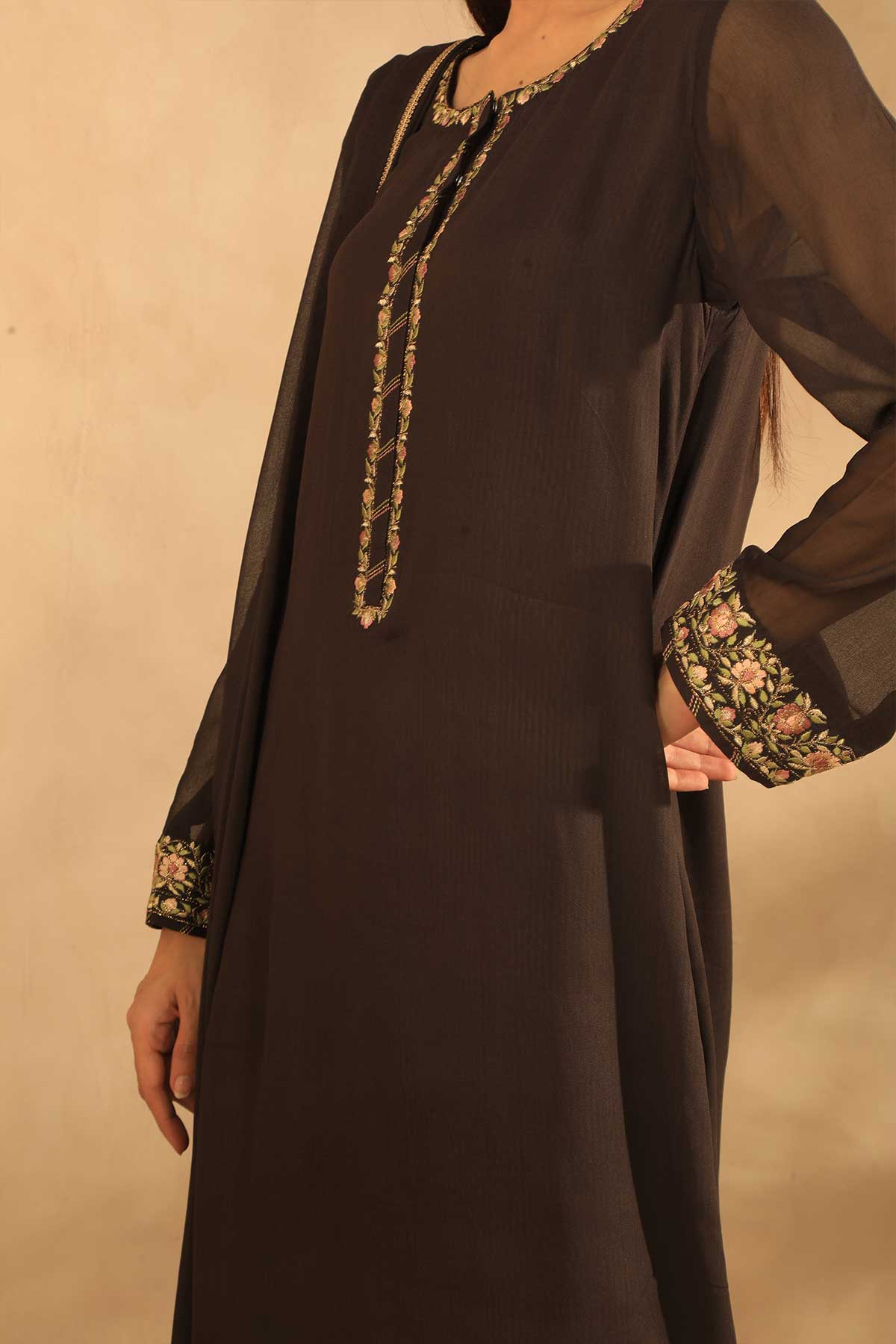 Radiant 3 piece Stitched Chiffon Suit