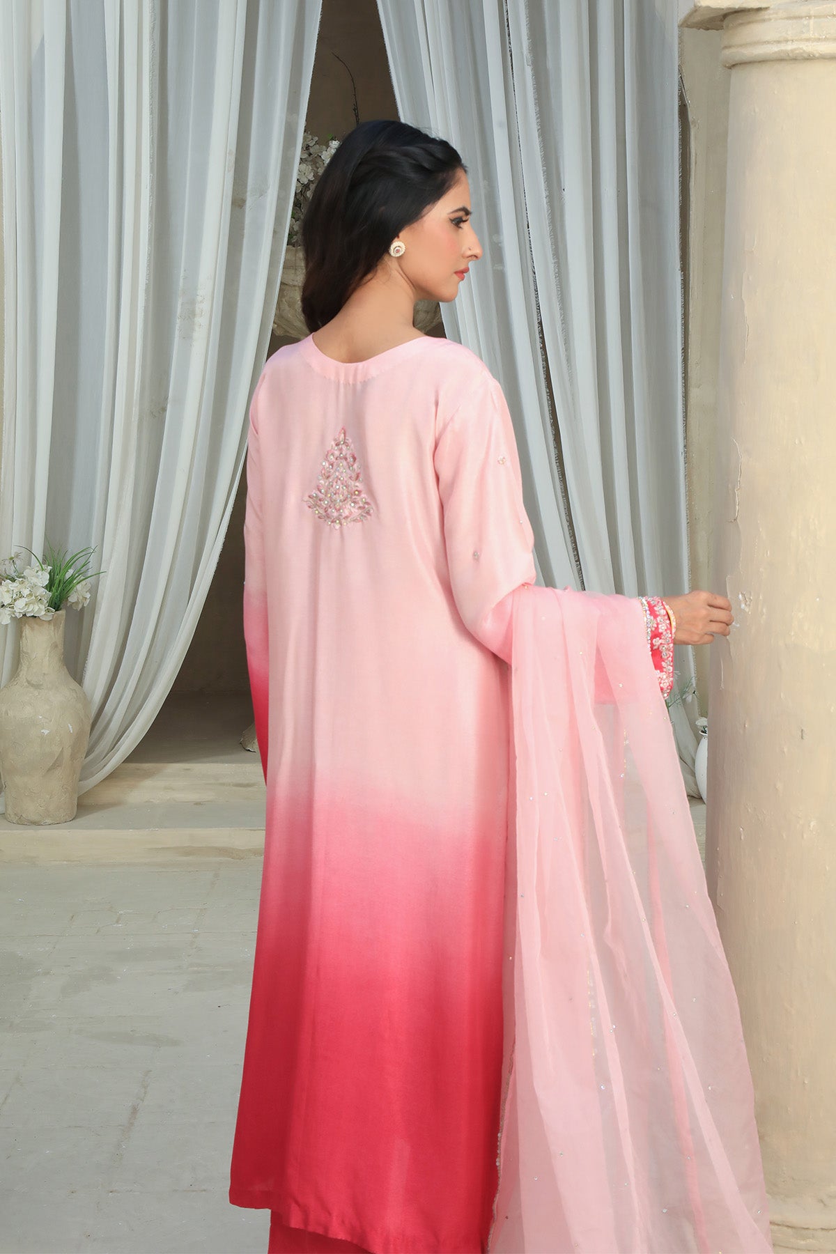 Mulberry With Dupatta