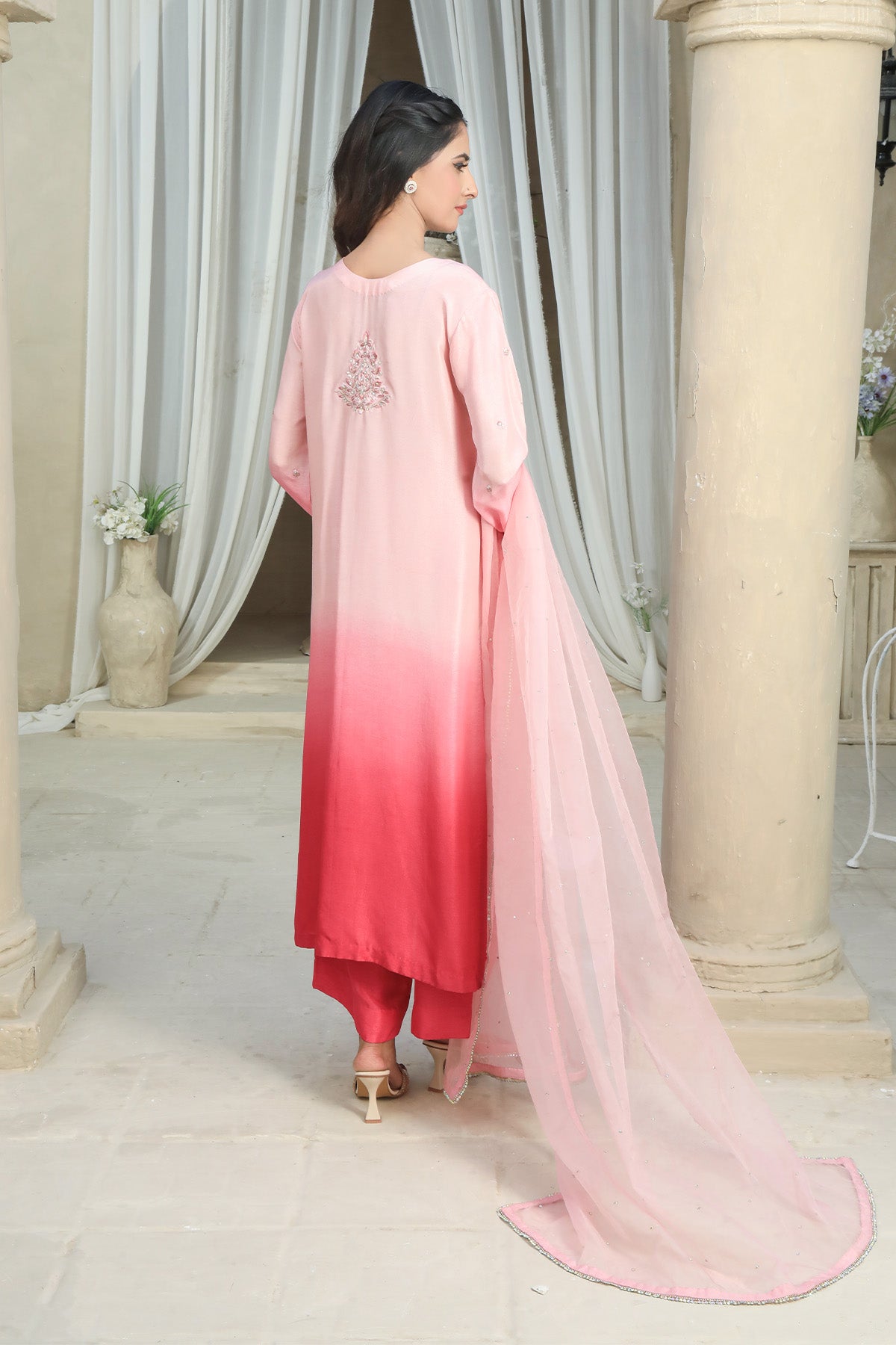Mulberry With Dupatta