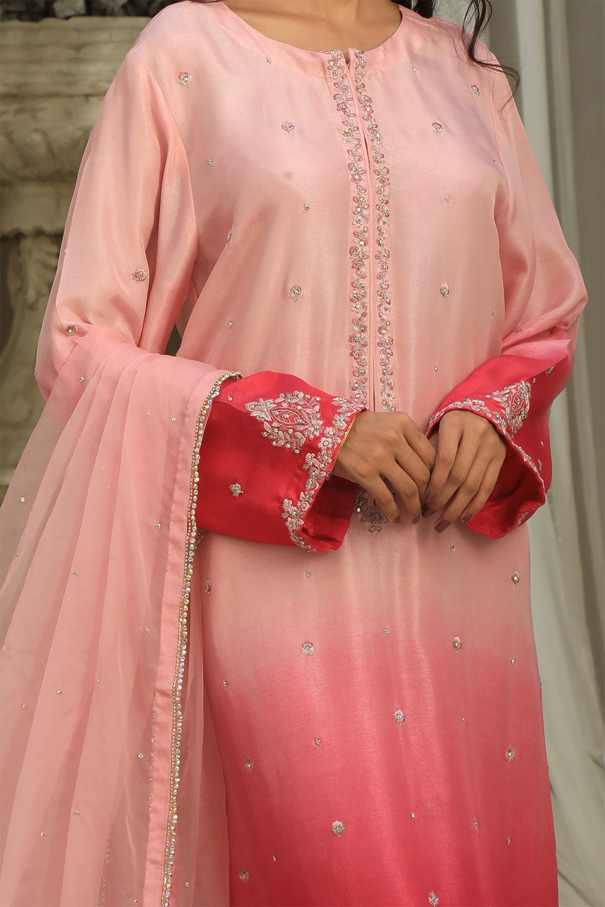 Mulberry With Dupatta