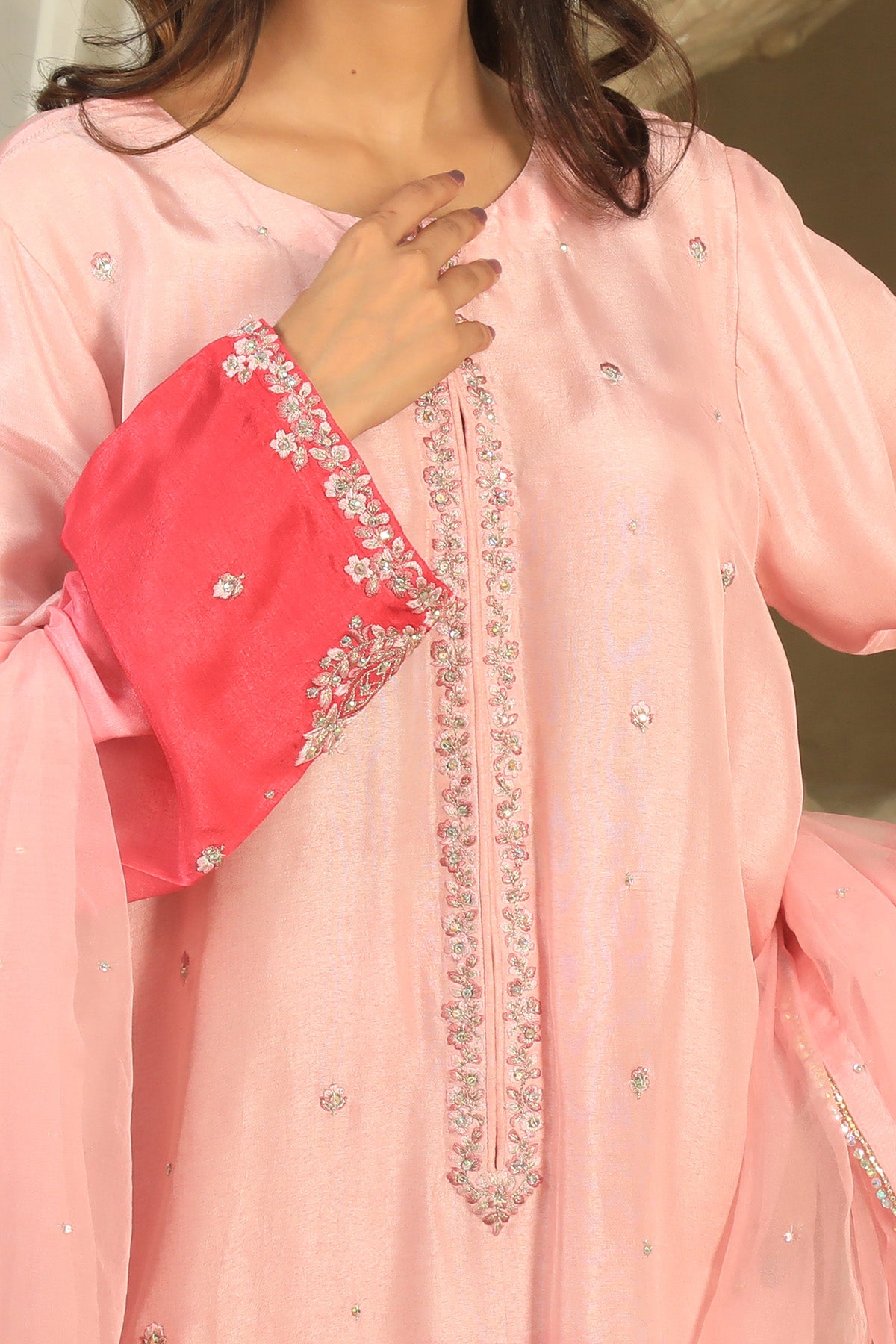 Mulberry With Dupatta