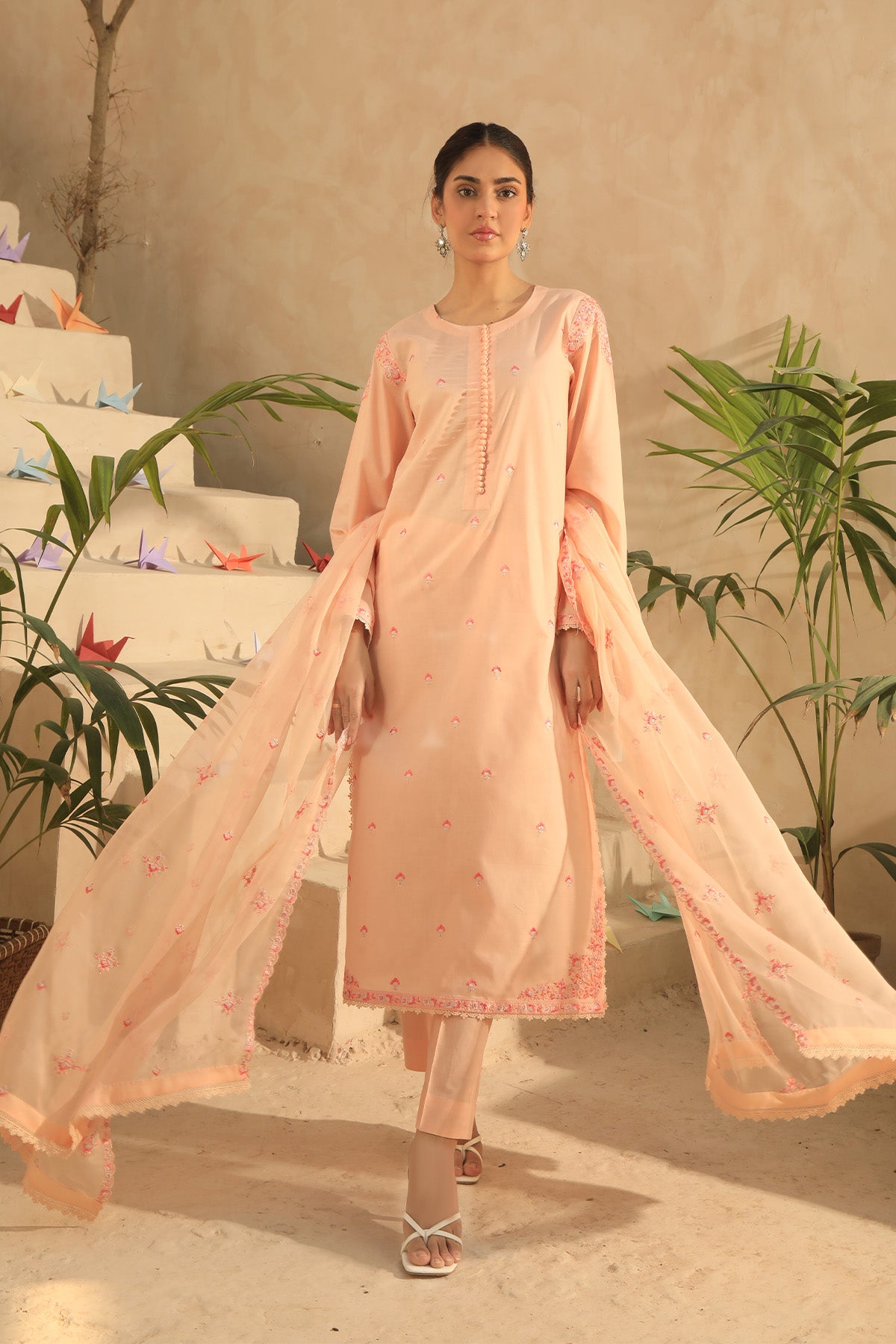 Wonder - 3 piece Unstitched Embroidered Lawn Suit