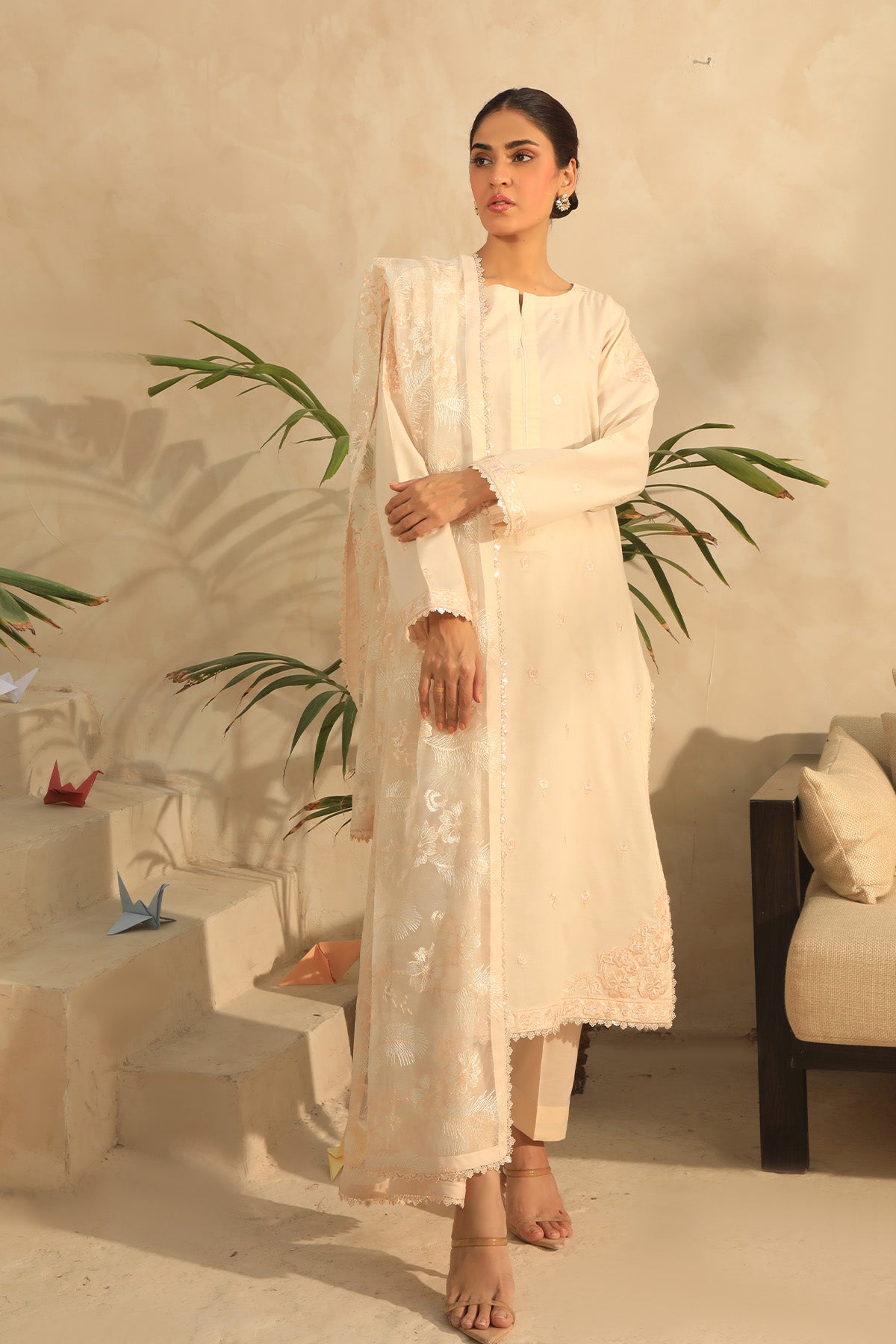 Glory - 3 piece Unstitched Embroidered Lawn Suit