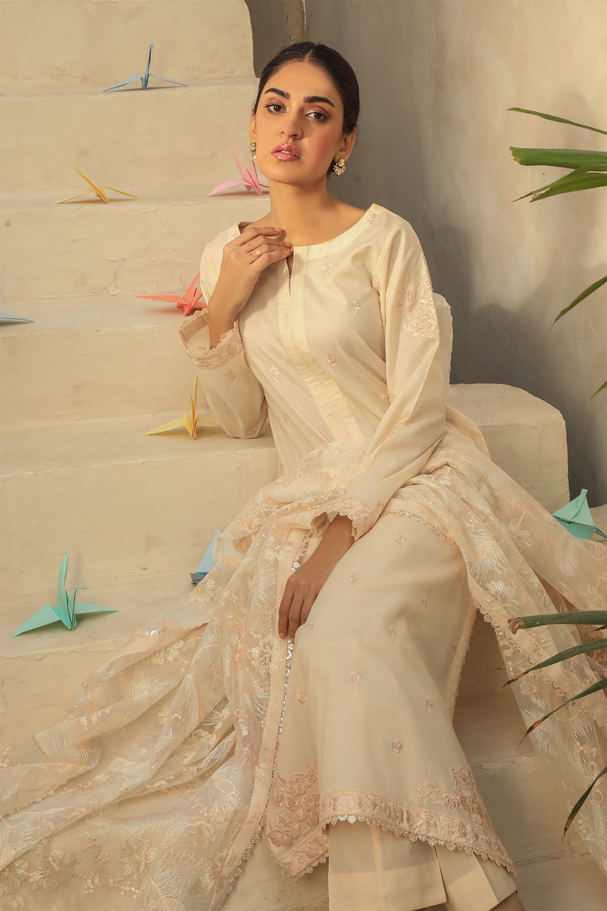 Glory - 3 piece Unstitched Embroidered Lawn Suit