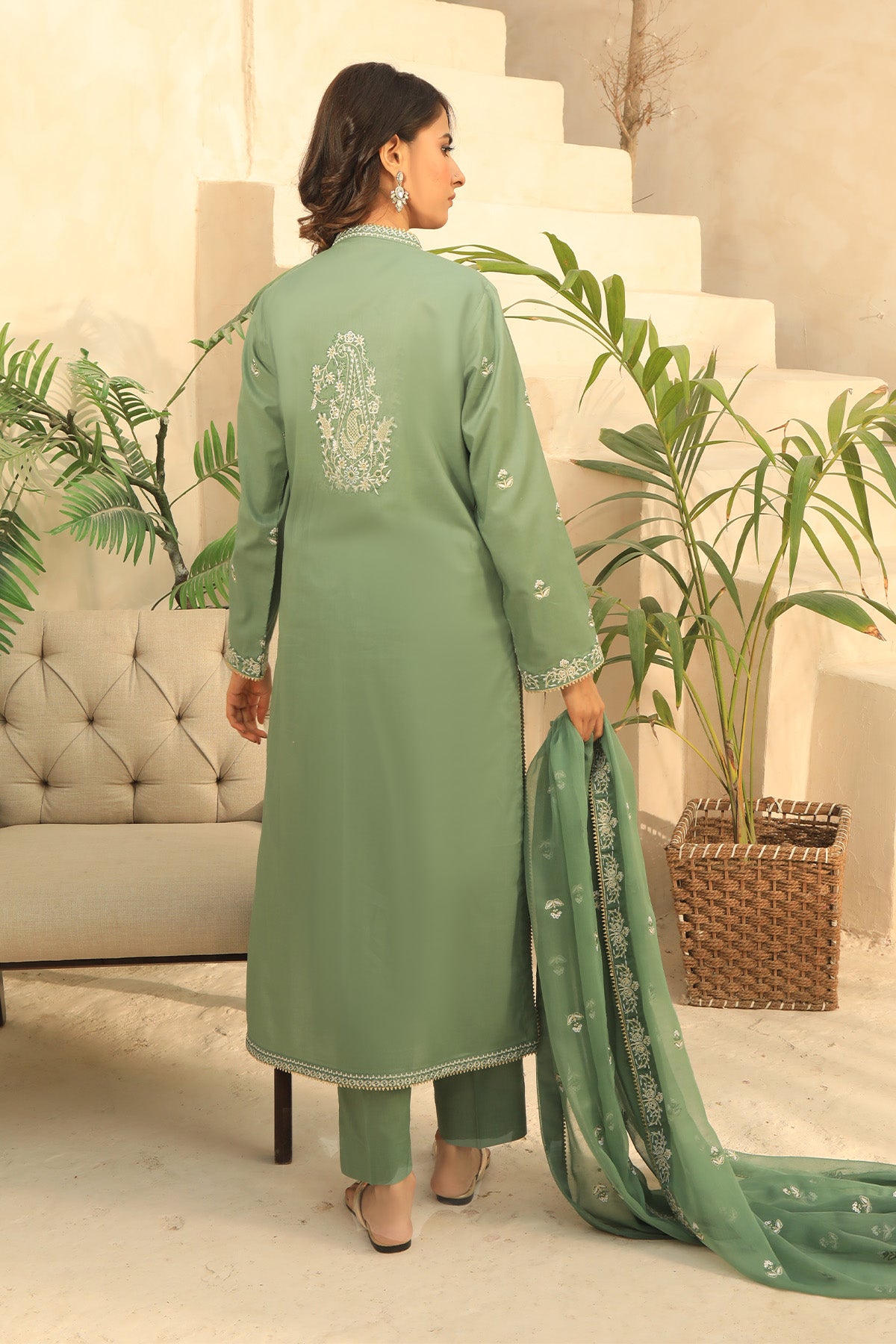 Calm - 3 piece Unstitched Embroidered Lawn Suit