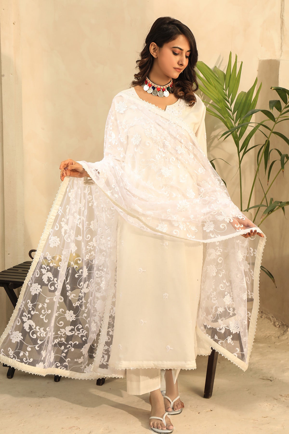 Pretty - 3 piece Unstitched Embroidered Lawn Suit