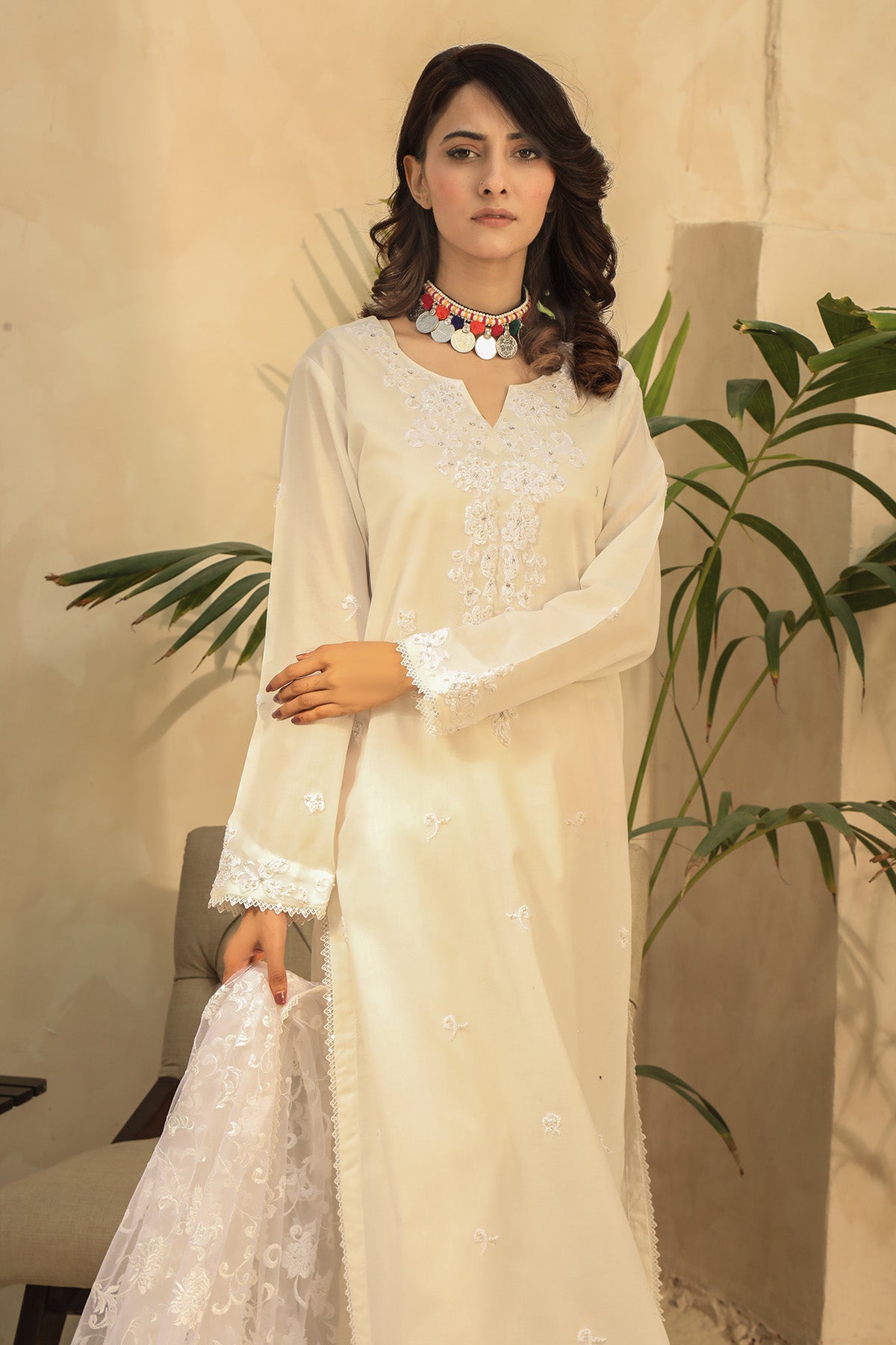 Pretty - 3 piece Unstitched Embroidered Lawn Suit
