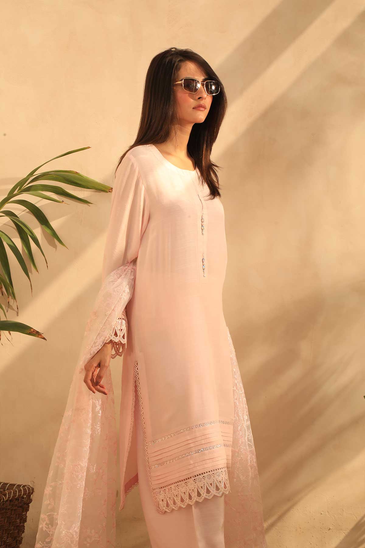 Passion 3 piece Stitched Raw Silk Suit