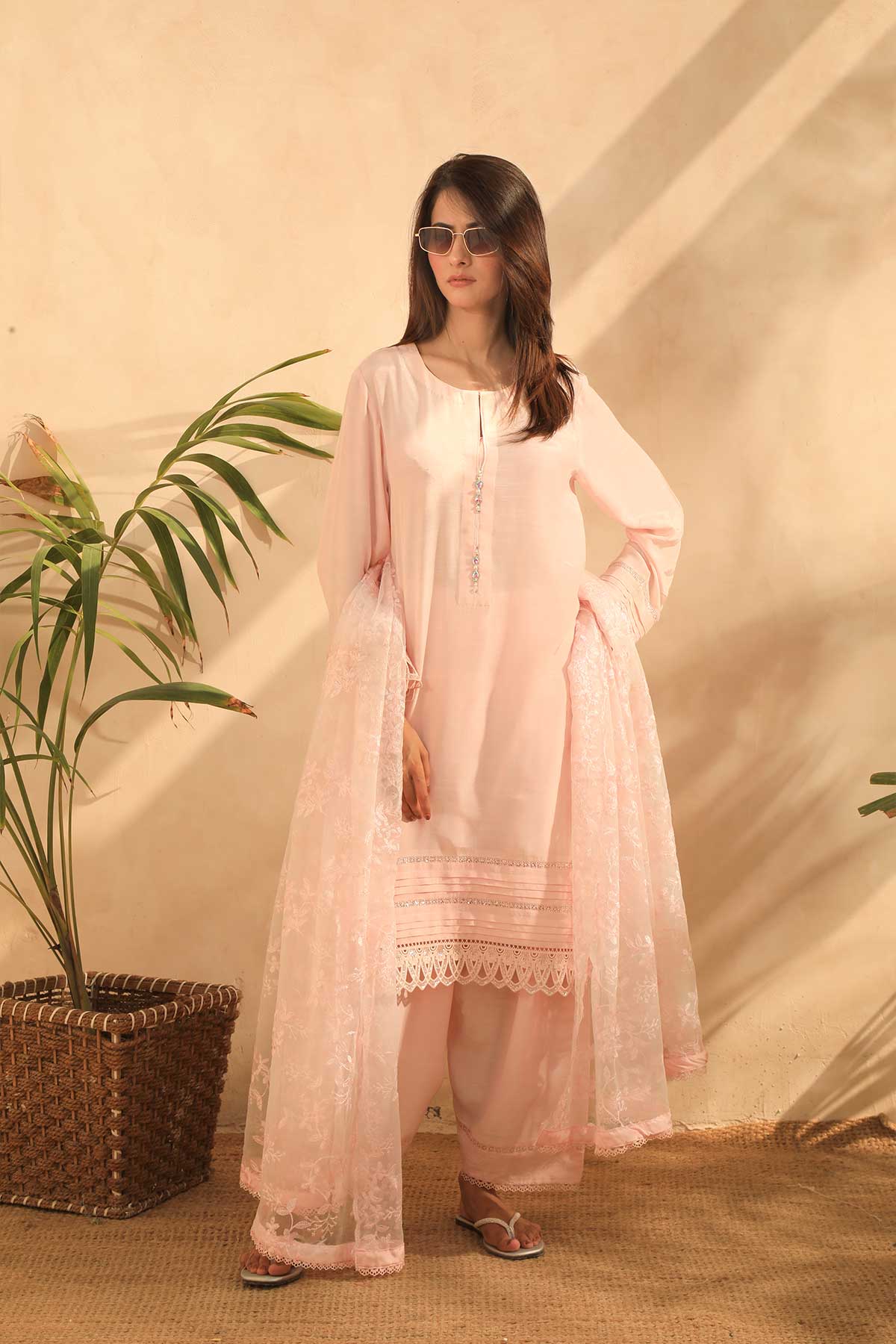 Passion 3 piece Stitched Raw Silk Suit