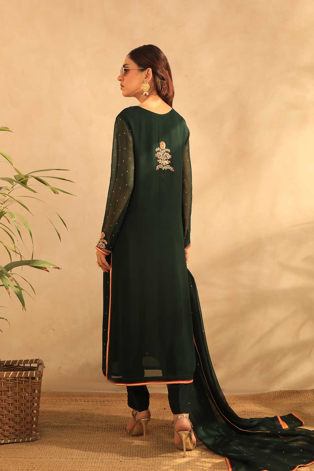 Grace 3 piece Stitched Chiffon Suit