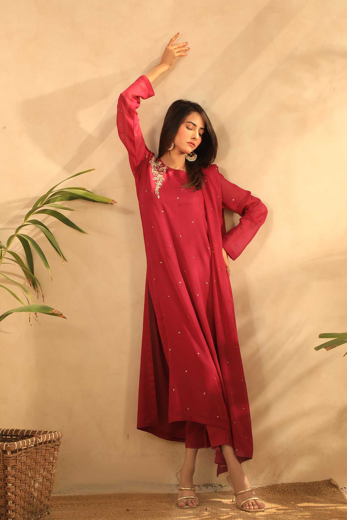 Charisma 2 piece Stitched Chiffon Suit