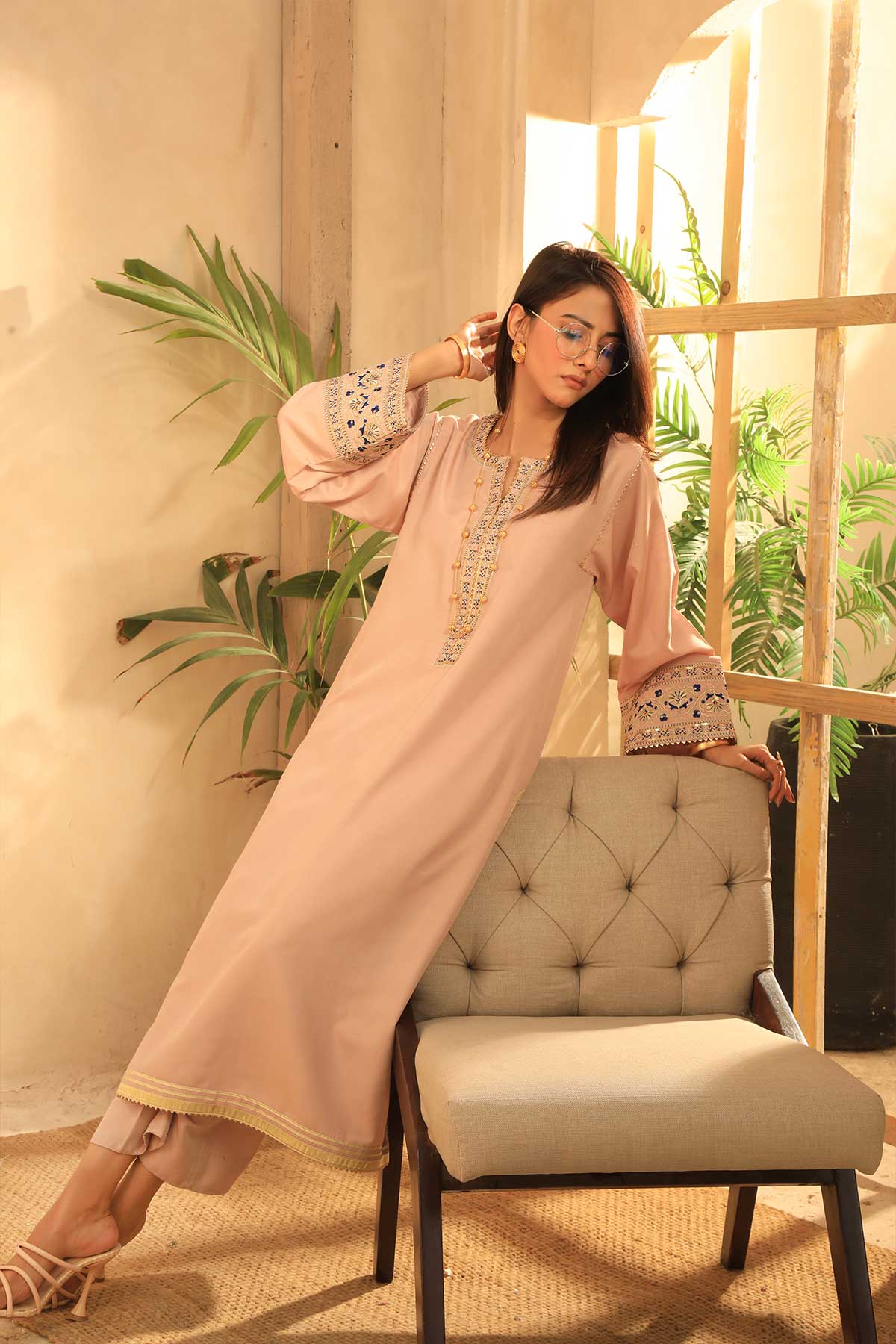 Smart 2 piece Stitched Raw Silk Suit