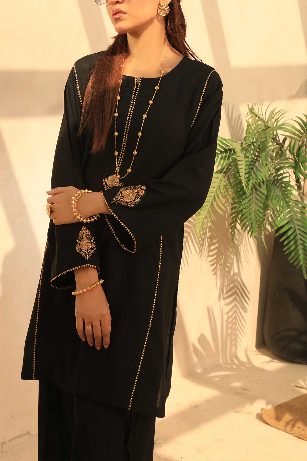 Fearless 2 piece Stitched Raw Silk Suit