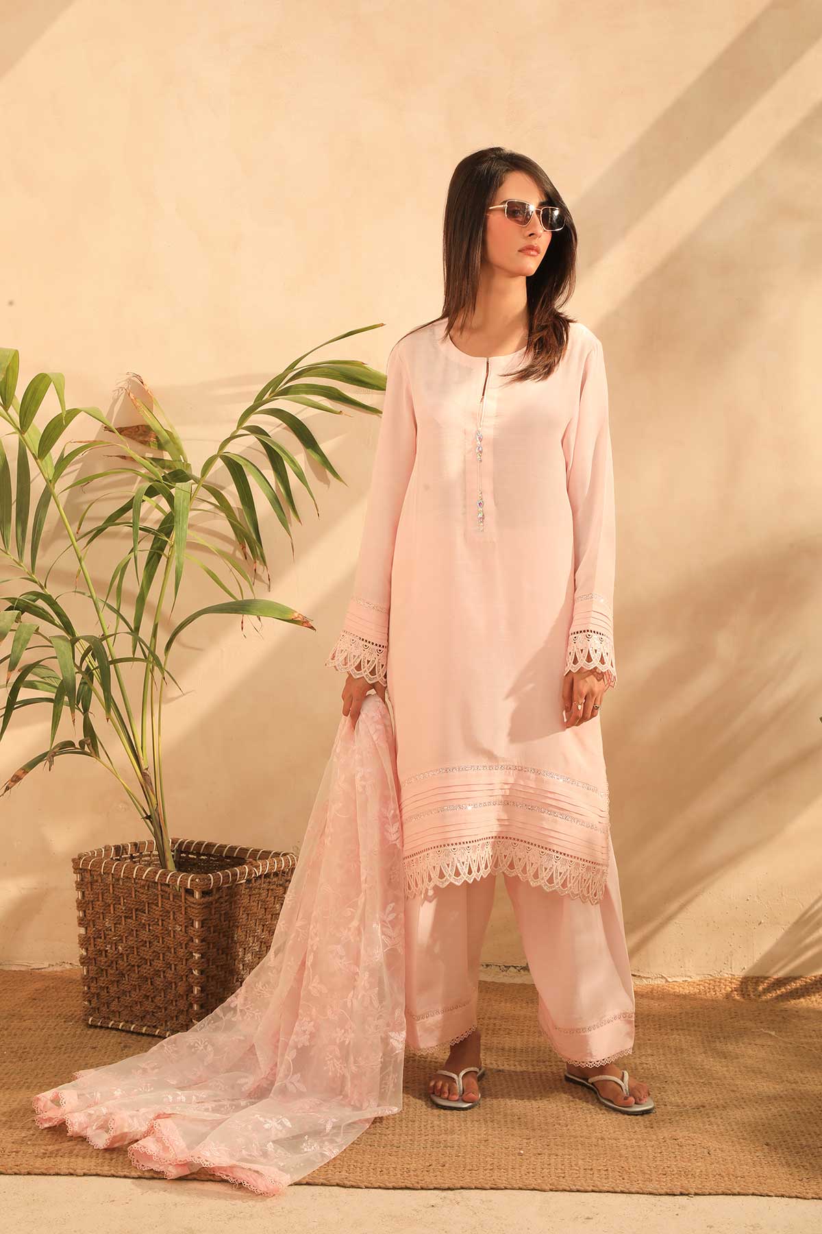 Passion 3 piece Stitched Raw Silk Suit